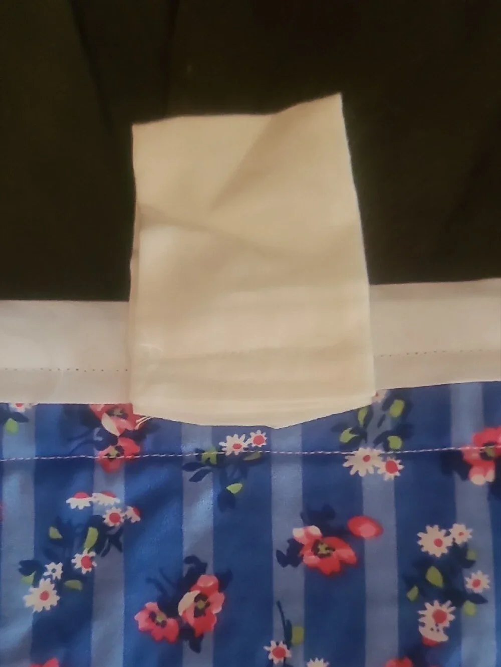Blue and Yellow Cross Handmade Applique Quilt To Hang